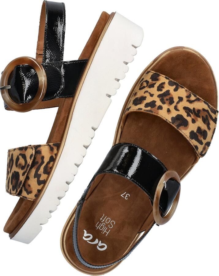 Ara Sandalen Bilbao Wig sandalen plateau sandalen met klittenbandsluitingen G-wijdte - Foto 7