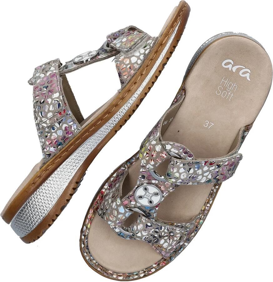 Ara Slippers Hawaï sleehak zomerschoen pantoffels met klittenband - Foto 3