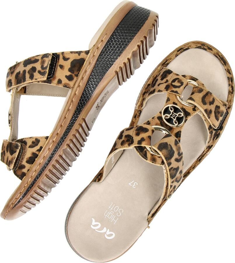 Ara Slippers Hawaï zomerschoen sandaal met klittenbandsluitingen - Foto 4