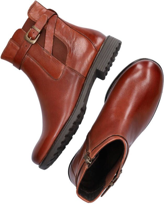 Ara Liverpool gevoerde leren enkellaarzen cognac - Foto 3