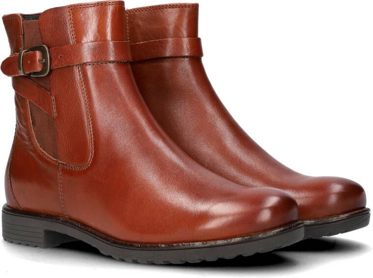 Ara Liverpool gevoerde leren enkellaarzen cognac - Foto 5