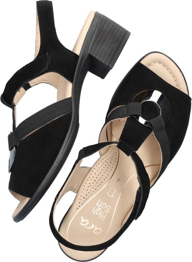 Ara Lugano dames sandaal Zwart