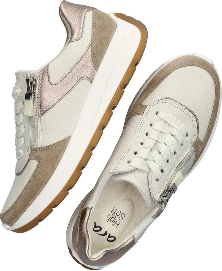 Ara New York dames sneaker Beige wit - Foto 4