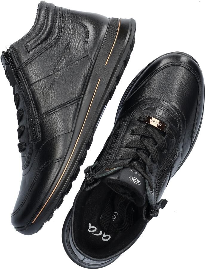 Ara 1224808 Hoge sneakersVeterlaarzenDames veterschoenenDames sneakersHalf-hoge schoenen Zwart - Foto 9