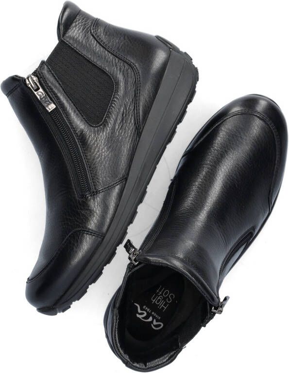 Ara Comfortabele zwarte leren dameslaars met High Soft binnenzool en bamboe voering Black Dames - Foto 7