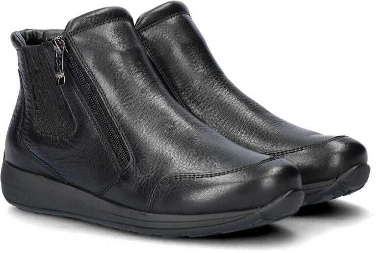 Ara Comfortabele zwarte leren dameslaars met High Soft binnenzool en bamboe voering Black Dames - Foto 6