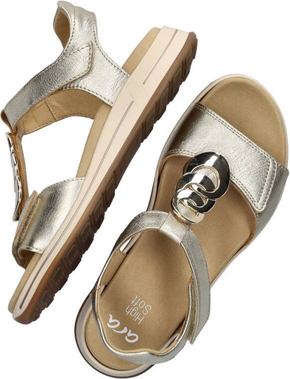 Ara Osaka-S Sandalen Plat Goudkleur - Foto 9
