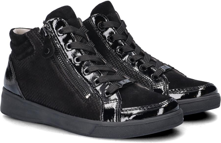 Ara 1224499 OM-ST-HIGH-SOFT Hoge sneakersVeterboots s veterschoenen s sneakersHalf-hoge schoenen Zwart - Foto 5