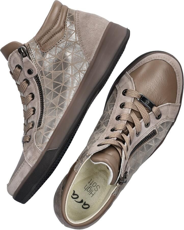 Ara Rome dames sneaker Taupe - Foto 2