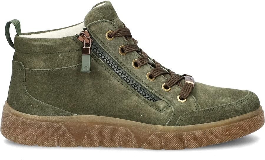 Ara Rome dames hoge sneaker Groen