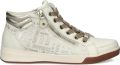 Ara Veterschoenen Rome sleehak high top-sneaker vrijetijdsschoen met rits - Wit