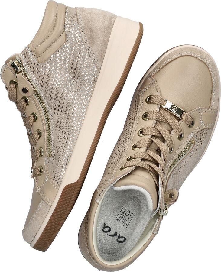 Ara 1224499 OM-ST-HIGHT-SOFT Hoge sneakersVeterbootsDames veterschoenenDames sneakersHalf-hoge schoenen Taupe - Foto 3
