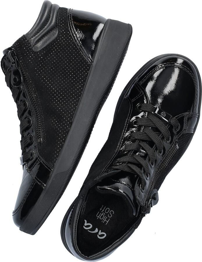 Ara Rome Hightop dames sneaker Zwart - Foto 3