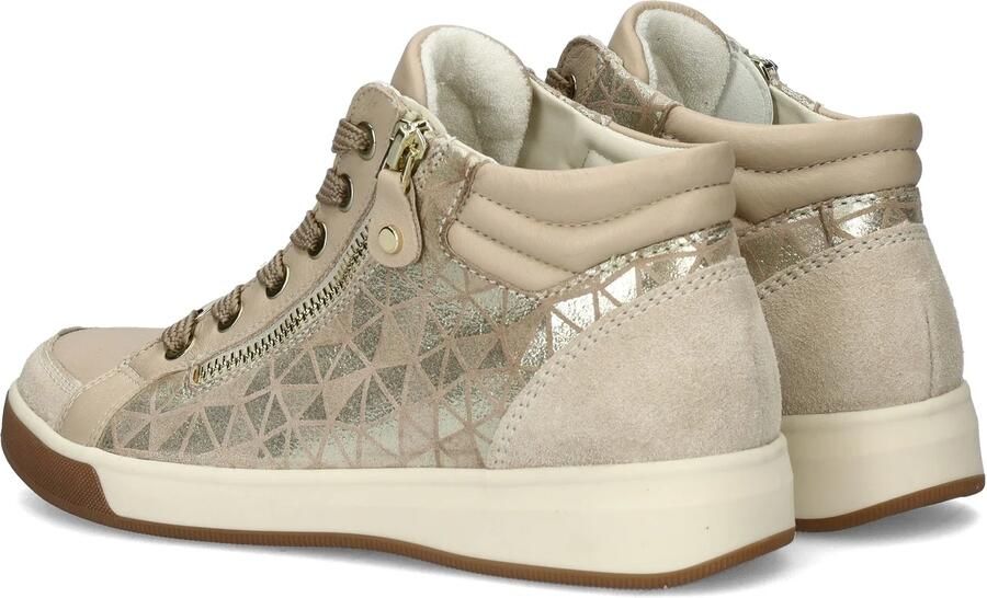 Ara Rome high dames hoge sneaker Beige multi - Foto 4