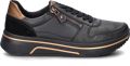Ara Sneakers Sapporo vrijetijdsschoen lage schoen veterschoen in comfortwijdte h = zeer breed - Zwart