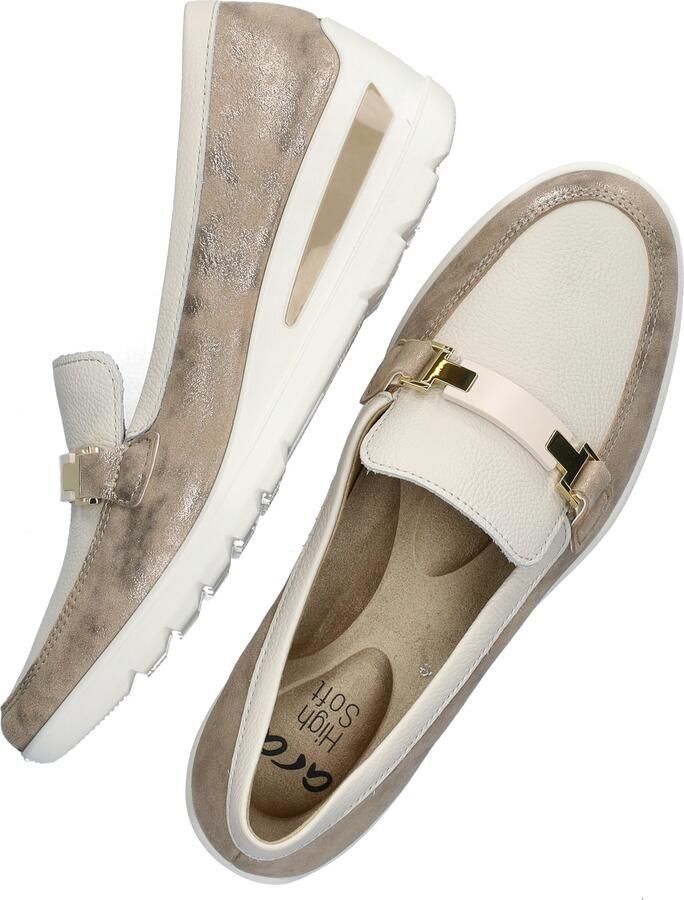 Ara -Dames off-white ecru parel ballerina's & mocassins - Foto 3