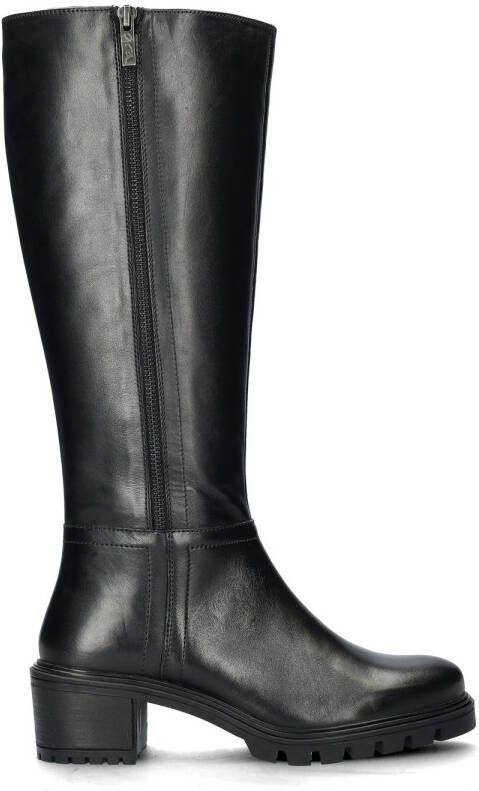 Ara Comfortabele Zwarte Leren DamesHoge Laarzen Black Dames - Foto 2