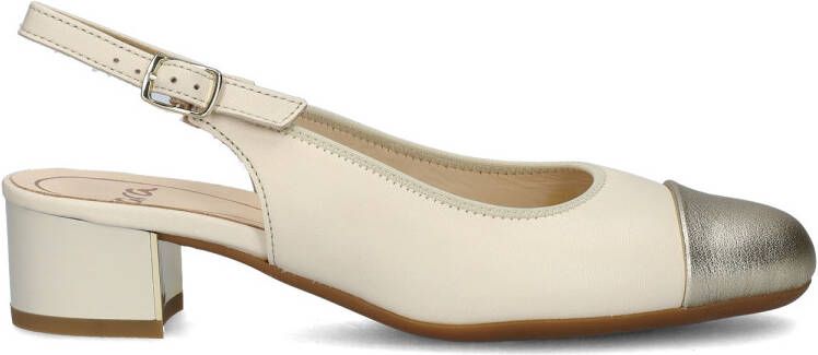 Ara Nizza 2.0 leren slingback pumps beige