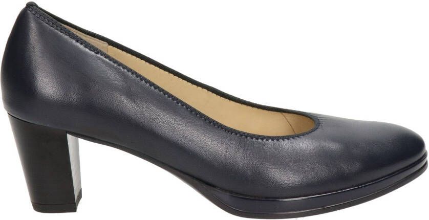 Ara leren pumps donkerblauw
