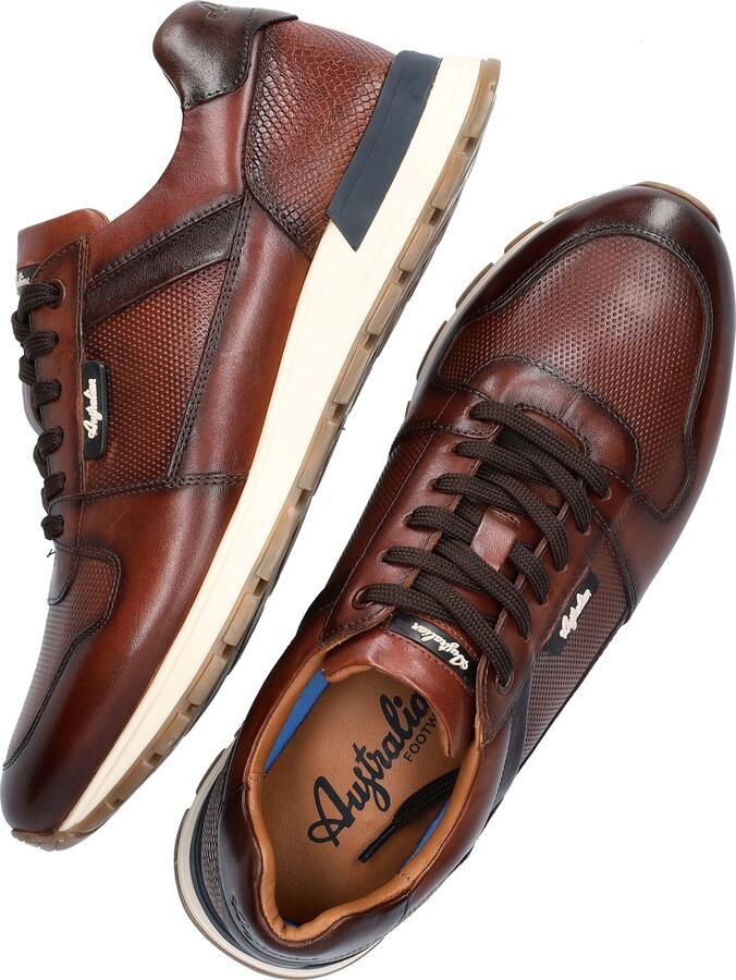 Australian Brindisi Sneakers cognac Leer Heren - Foto 6