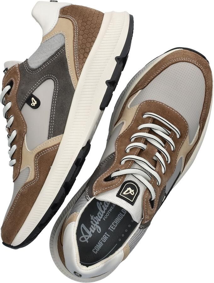 Australian Heren Sneakers Cadiz Grey Taupe White Grijs - Foto 4