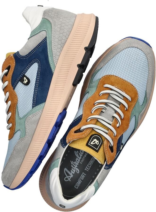 Australian Heren Sneakers Cadiz Blue Grey Green Blauw - Foto 4