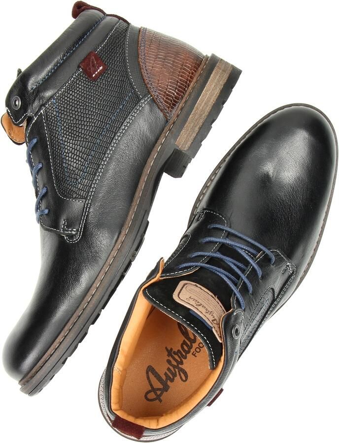 Australian Zwarte Veterboots Conley Leather - Foto 5