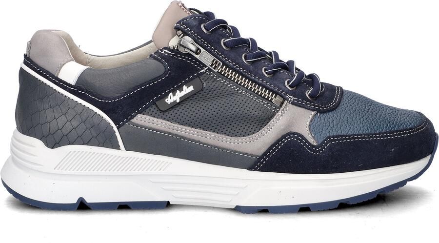Australian Connery Heren Sneaker 15.1646.02-SO2 Blauw Grijs Wijdte H - Foto 7
