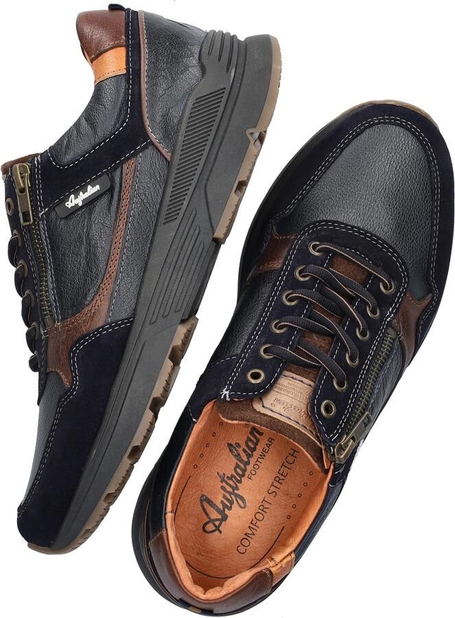 Australian Blauwe Heren Sneaker Connery Stijl Blue - Foto 3