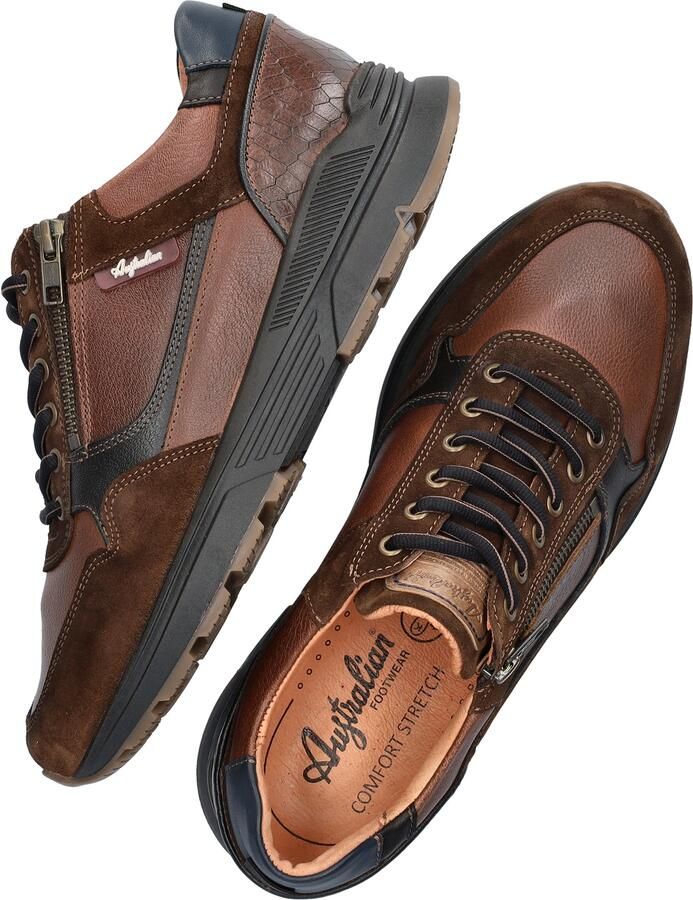 Australian Sneaker Wijdte:K Connery 15.1682.01 Cognac - Foto 3
