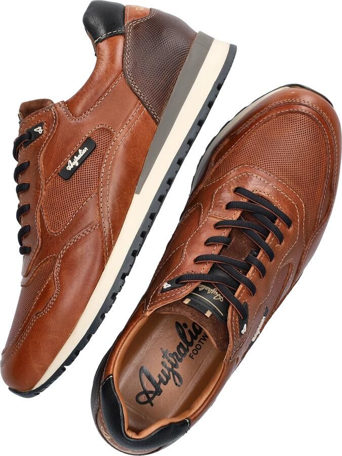 Australian Footwear Heren sneaker Bruin leer Artikel Fabian 15.1722.01DM2 Cognac - Foto 3