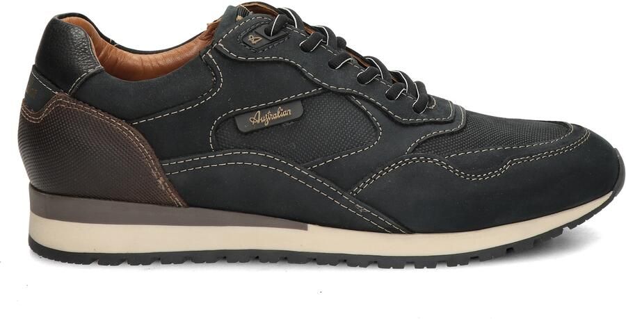 Australian HEREN SNEAKERS BLAUW 15.1722.01-SIG FABIAN BLUE LEATHER BLUE-BROWN-BLACK - Foto 2
