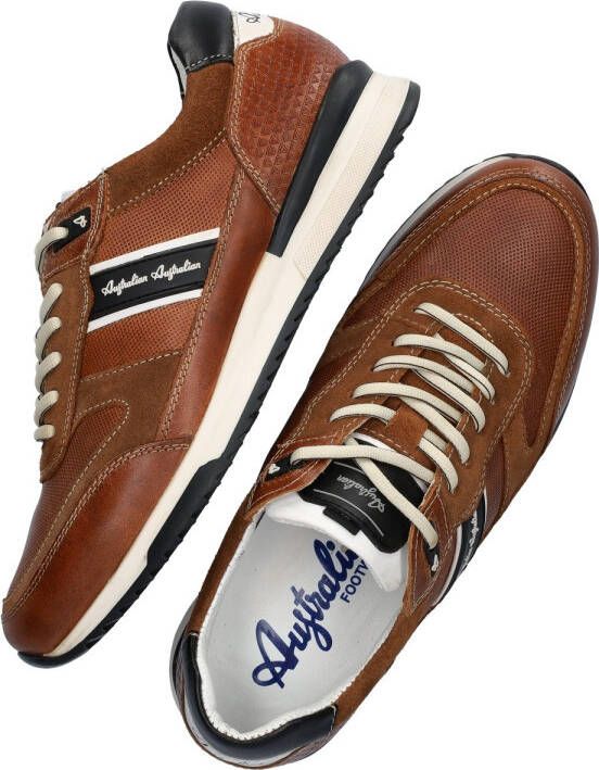 Australian Bruine Leren Sneakers met Comfortabele Pasvorm Brown Heren - Foto 8