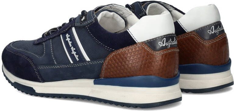 Australian Blauwe Leren Sneakers met Comfortabele Pasvorm Blue Heren - Foto 16