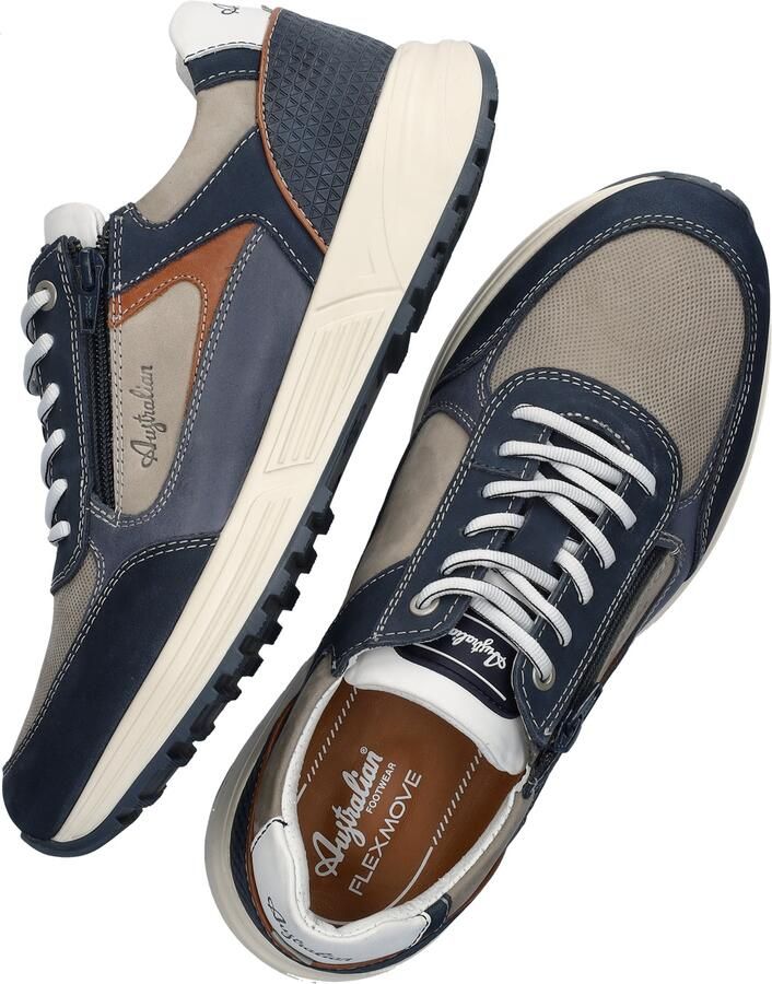 Australian Heren Sneakers Hawker Leren Lage sneakers Blauw - Foto 10