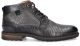 Australian Footwear Australian Montenero Veterboots Laarzen Met Veters Heren Zwart - Zwart