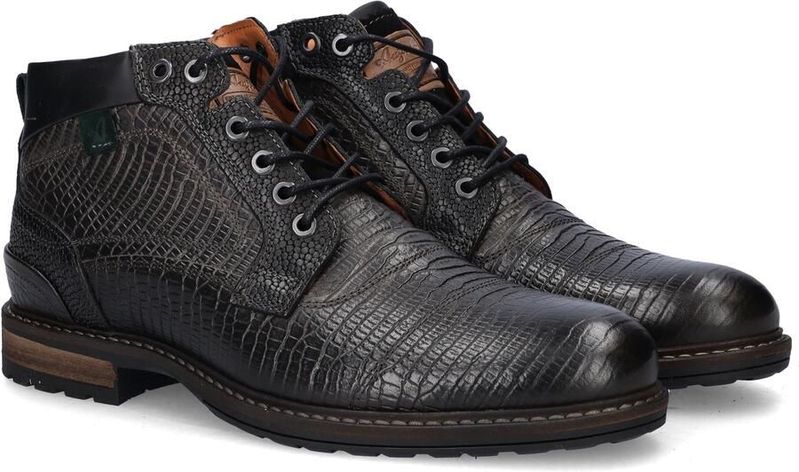 Australian Footwear Australian Montenero Veterboots Laarzen Met Veters Heren Zwart - Foto 5