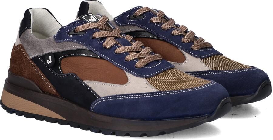 Australian Footwear Australian Sparrow S11 Blue Taupe Sneakers Blauw Taupe Leer Combi Heren Blauw Taupe - Foto 4