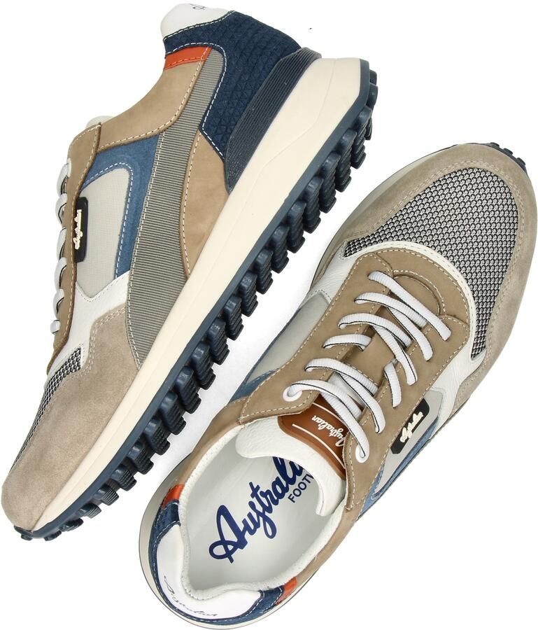 Australian Yamato Sneakers Heren Leren Sneaker Multi - Foto 8