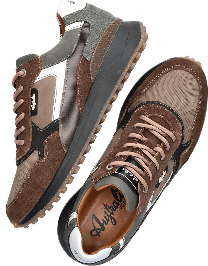 Australian Heren Sneaker Yamato Gijs Bruin Combi 15.1712.02-PKK - Foto 4