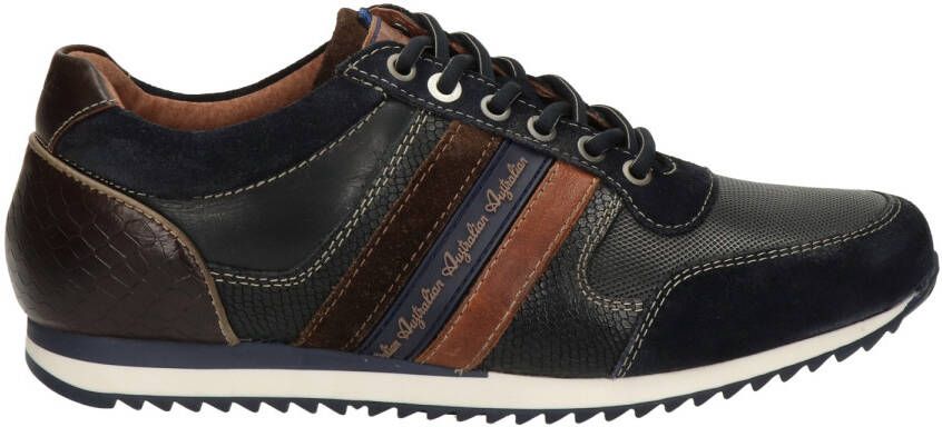 Australian Camaro leren sneakers donkerblauw