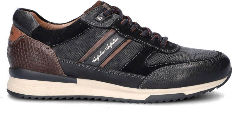 Australian Filmon Sneakers Heren Leren Sneaker Zwart - Foto 11