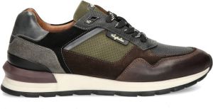 Australian Novecento leren sneakers bruin grijs