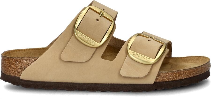 BIRKENSTOCK Slippers Dames Arizona Big Buckle Maat: 41 Materiaal: Nubuck Kleur: Beige - Foto 10
