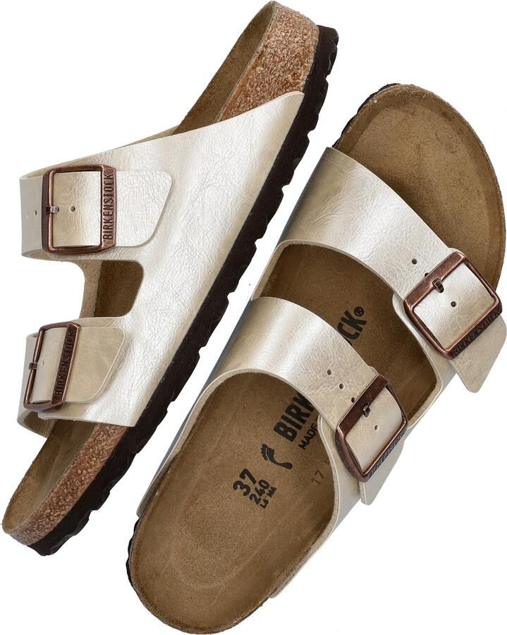 Birkenstock Glanzende Sandaalstijl Beige Dames - Foto 3