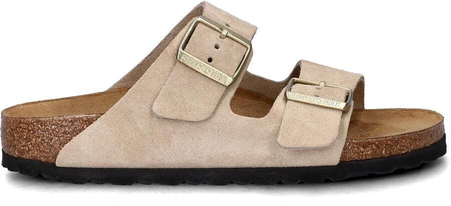 BIRKENSTOCK Slippers Dames Arizona Dames Maat: 40 Materiaal: Suède Kleur: Beige - Foto 10