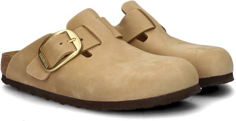 Birkenstock Boston Big Buckle nubuck clogs beige - Foto 5