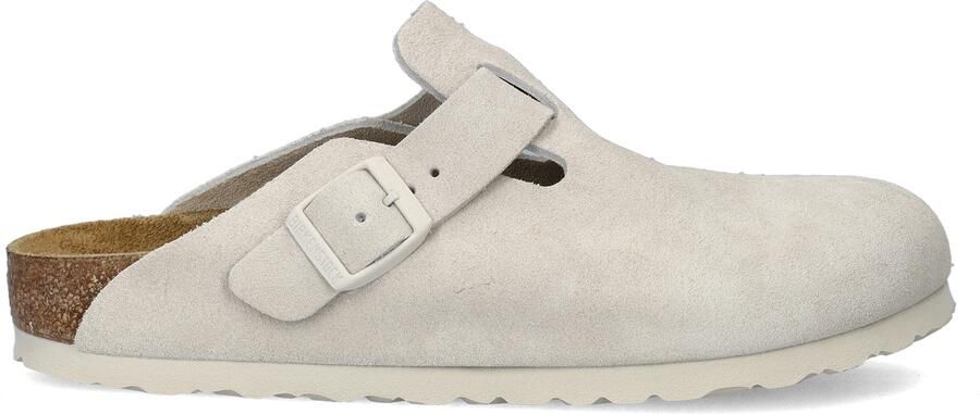 BIRKENSTOCK Instappers Dames Boston Maat: 39 Materiaal: Suède Kleur: Beige - Foto 5