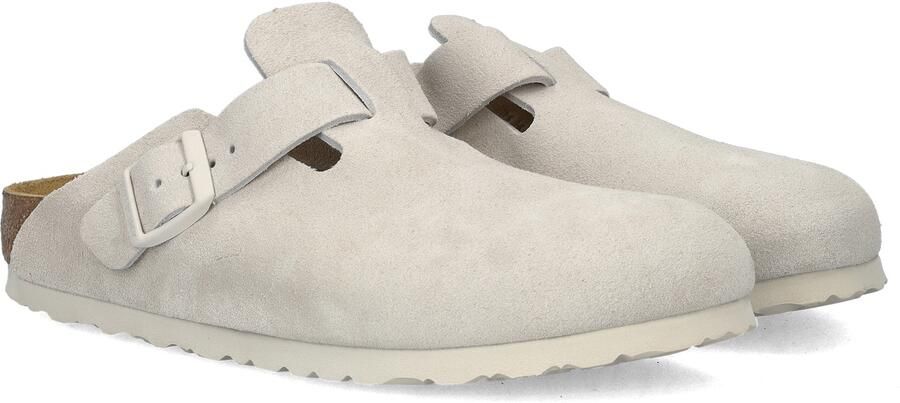 BIRKENSTOCK Instappers Dames Boston Maat: 39 Materiaal: Suède Kleur: Beige - Foto 8