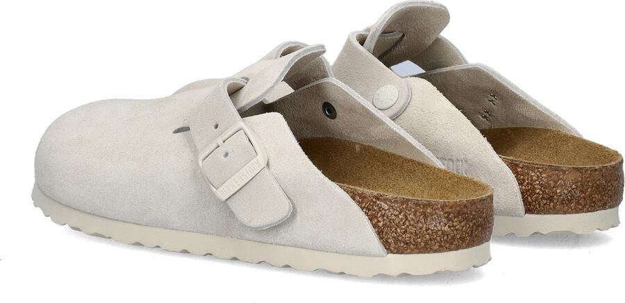 BIRKENSTOCK Instappers Dames Boston Maat: 39 Materiaal: Suède Kleur: Beige - Foto 7